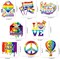 30 Pcs Gay Pride Decorations Hanging Swirls,(NO-DIY Gay Pride & LGBTQ Party Supplies)